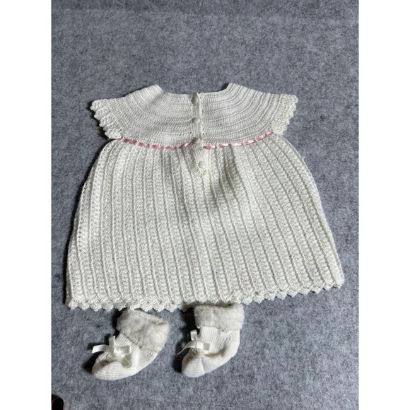 Vintage Hand Made Baby Dress - Guatemalan - 1980s - Newborn, 0-3 months - Picture 2 of 4